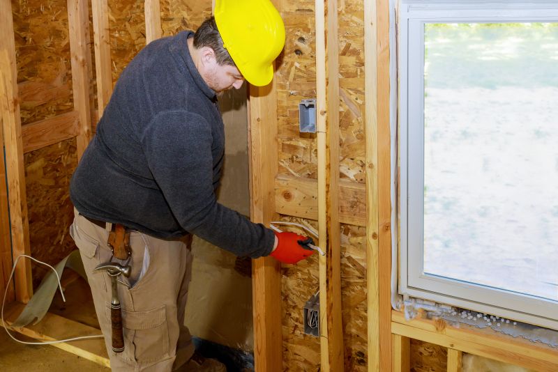 Electrician Installing Wiring